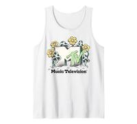 MTV Retro Garden with Mushrooms And Flowers Canotta