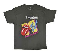 MTV Rolling Stones I Want My MTV ufficiale Uomo maglietta unisex