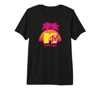 MTV Spring Break Palm Tree Logo Maglietta Premium