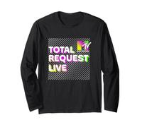 MTV Total Request Live Neon Y2K Block Logo Maglia a Manica