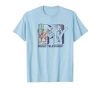 MTV Wild West Maglietta, Uomo, Celeste, M