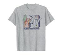 MTV Wild West Maglietta, Uomo, Grigio Melange, 6XL