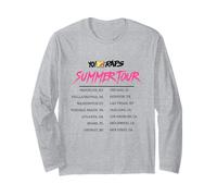 MTV Yo! Raps Summer Tour City List Neon 90s Hip Hop Maglia a Manica