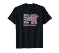 MTV Zebra Print MTV Logo Maglietta