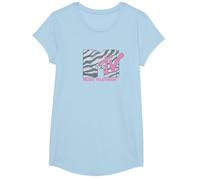 MTV Zebra Print MTV Logo Maglietta, Ragazze, Celeste, M