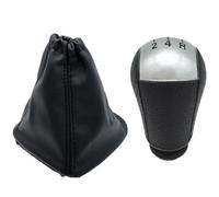 MTVTFECEWG Copri Cuffia Leva Cambio A 5 Marce Per Ford Per Transit Van MK7 2006-2013 Pomello Leva Cambio(Argento)