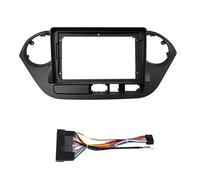 MTVTFECEWG Kit Montaggio Cruscotto con Pannello di Montaggio in Plastica Autoradio 2 DIN da 9 Pollici E Cavo per Hyundai I10 2014 2015 2016 2017 Accessori Interni(Frame-Left-Cord)