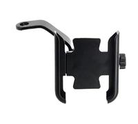 MTVTFECEWG per Bajaj Pulsar 125 150 180 Rs200 NS 200 160 Moto Accessori Specchio Manubrio Supporto Telefono Cellulare GPS Stand Staffa (Mirror Type Black)