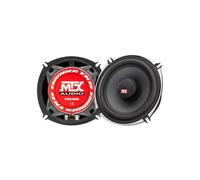 MTX TX650C Haut-parleurs voiture Coaxiaux 13cm 2 voies 80W RMS 4O châssis alu Tweeters néodyme dôme soie Membrane pulpe célu