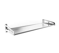 MTYLX Scaffale da cucina rimovibile con mensole galleggianti a parete in acciaio inox, porta asciugamani, decorazione per la casa, bagno, camera da letto, 22 misure, argento, 30 x 40 cm