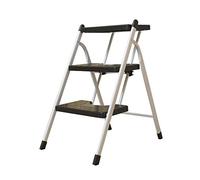 MTYLX Sgabello a gradini, sgabello pieghevole, scala pieghevole per interni, scala mobile mobile per scala, nero, 68 × 57,5 × 41