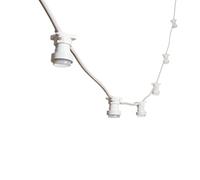 MU 10M Catena Luminosa Esterno LED Catenaria 10 Portalampada E27 Da 10 Metri Cavo Bianco Prolungabile Fino a 1000W IP54 Outdoor Giardino Matrimonio|10 M, BIANCO [Classe efficenza energetica: A]