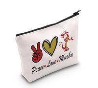 Mu-LAN - Borsa per il trucco ispirata al film dei cartoni animati, Mushu, idea regalo per gli amanti dei Mushu, Peacelovedragon