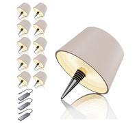 MU LIN lampada bottiglia ricaricabile,lampada da tavolo senza fili,Controllo Touch da 3 Modalita Temperatura di Colore, Dimmerabile, per Soggiorno, Ristorante