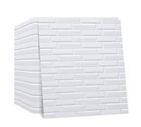 MU Pannelli a Parete 3D Faux Schiuma Sfondo Autoadesivo Decorativo per Interni Pareti Tv/Divano Sfondo Della Parete Decorazione Fai da Te Peel e Bastone,15 Confezioni,15 Confezioni