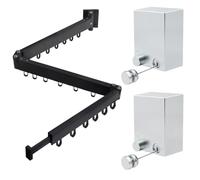 MUALROUS 1 stendibiancheria retrattile a parete e 2 pezzi di filo retrattile per interni fino a 4,2 m di lunghezza per balcone, biancheria, bagno, camera da letto, abbigliamento