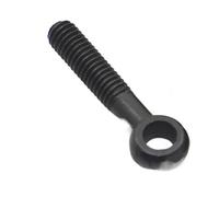 Muarted 1/2pcs M6 M8 M10 M12 Acciaio al Carbonio Nero GB798 Bullone di Collegamento ad Anello Fisheye Eye Slip Hole Screw(35mm,M6 2pcs)