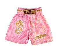 MUAY NATION Pantaloncini Muay Thai per Bambini (2-12 Anni) Trunks da Boxe per Ragazzi e Ragazze per Kickboxing, MMA, Arti Marziali (IT, età, 4 Anni, 6 Anni, Regular, Drago Rosa)
