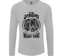 Muay Tailandese Fighter Warrior Mma Arti Marziali Uomo Maniche Lunghe