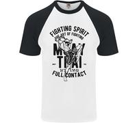 Muay Tailandese Full Contact Arti Marziali Mma Uomo S/S Baseball T-Shirt