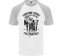 Muay Tailandese Full Contact Arti Marziali Mma Uomo S/S Baseball T-Shirt