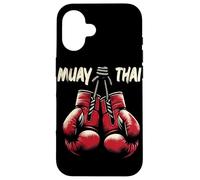Muay Thai Boxe Thai Combattimento Arti Marziali Kickboxing Boxer Custodia per iPhone 16