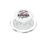 Muay Thai Boxing Fighter Guerriero del Ring PopSockets PopGrip per MagSafe