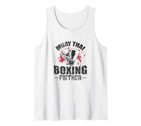 Muay Thai Boxing Fighter Maestro di Combinazioni Canotta