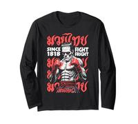 Muay Thai Boxing MMA Fighter Frankenstein Lotta Spavento Maglia a Manica