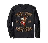 Muay Thai Brown Bear Thai Boxing Maglia a Manica