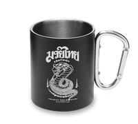 Muay Thai Cobra Symbol Boran tazza in metallo moschettone manico, tazza da campeggio