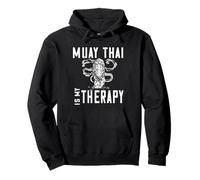 Muay Thai è la mia terapia Tiger arti marziali Thai Boxing Felpa con Cappuccio