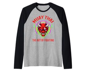 Muay Thai E Thai Boxing L'Arte del Combattimento Maglia con Maniche Raglan