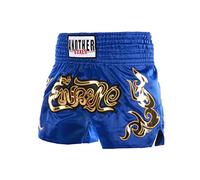 Muay Thai Fight Shorts Pantaloni Kickboxing MMA Competition Nuova Stampa Traspirante Mesh Sanda Trunks per Adulti e Bambini,Blu,3XL