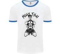 Muay Thai Fighter Mixed Martial Arts MMA Uomo Ringer T-Shirt