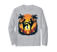 Muay Thai Fighters Kickboxing Arti Marziali Uomini Donne Bambini Maglia a Manica