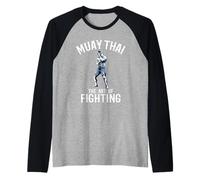 Muay Thai Fighting - Thai Boxing E MMA Maglia con Maniche Raglan