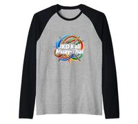 Muay-Thai,.Jeet Kune Do JKD Arti Marziali Miste Maglia con Maniche Raglan