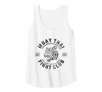 Muay Thai Kickboxing Otto Art MMA Canotta, Donna, Bianco, L