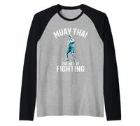 Muay Thai L'Arte del Combattimento Thai Boxing E MMA Maglia con Maniche Raglan