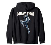 Muay Thai Tecniche Combattimento Felpa con Cappuccio