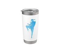 Muay Thai Thai Boxe Sport Bicchiere termico in acciaio inox doppia parete