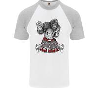 Muay Thai The Beast MMA Arti Marziali Miste T-Shirt Baseball S/S Da Uomo