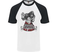 Muay Thai The Beast MMA Arti Marziali Miste T-Shirt Baseball S/S Da Uomo
