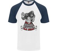Muay Thai The Beast MMA Arti Marziali Miste T-Shirt Baseball S/S Da Uomo