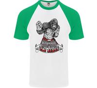 Muay Thai The Beast MMA Arti Marziali Miste T-Shirt Baseball S/S Da Uomo