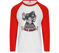 Muay Thai The Beast MMA Mixed Martial Arts Uomo L/S Baseball T-Shirt