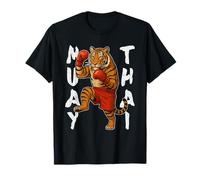 Muay Thai Tiger Kickboxing Arti Marziali Allenamento Fighter Maglietta