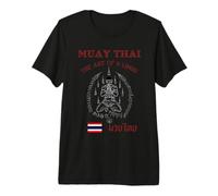 Muay Thai Vintage Fighter - Kickboxing Training Design Maglietta Premium
