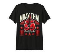 Muay Thai Vintage Fighter - Kickboxing Training Design Maglietta Premium